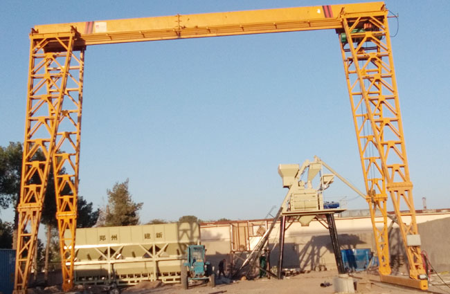 安博电竞75混凝土搅拌站在乌兹别克斯坦安装作业